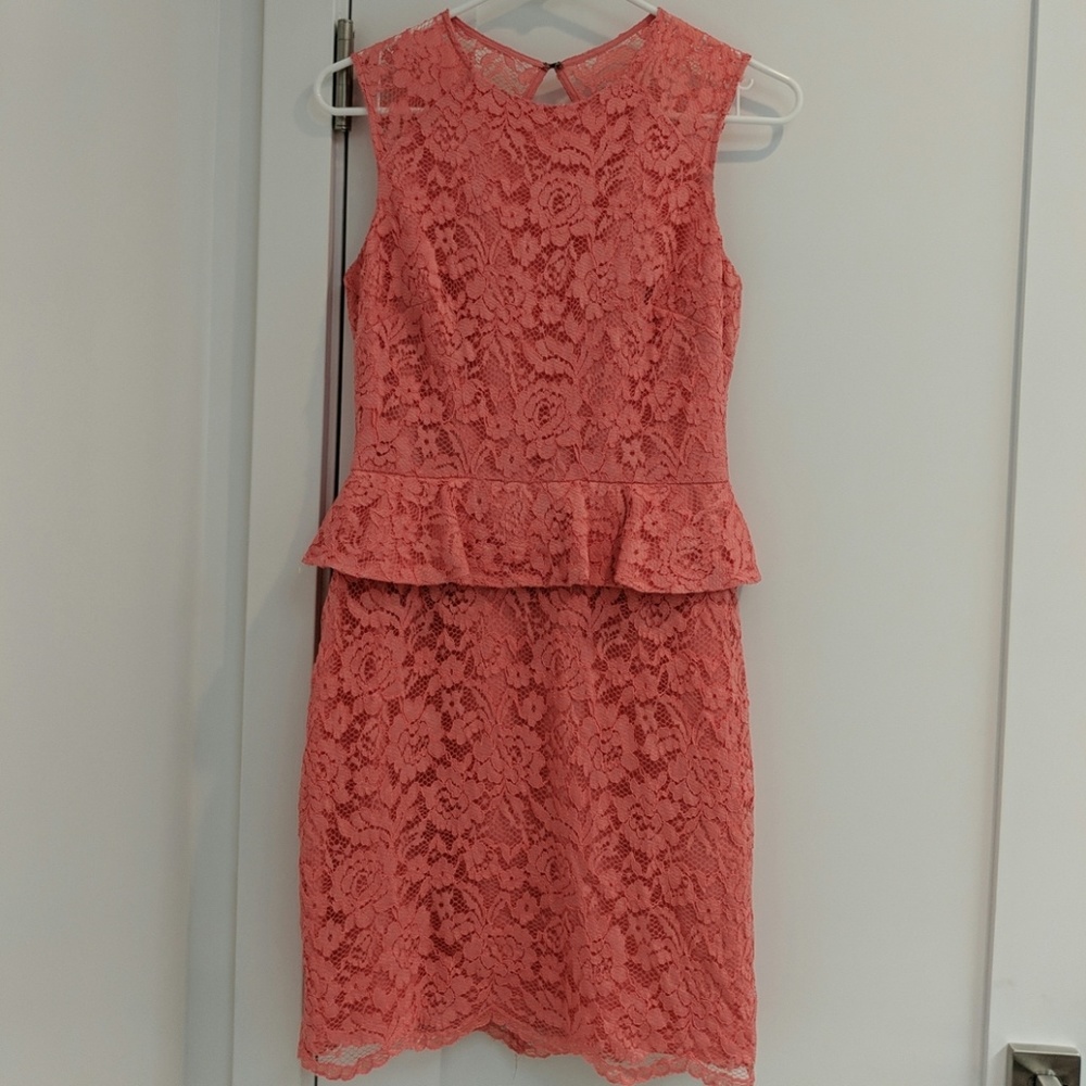 Cynthia Steffe lace peplum dress - Picture 1 of 4